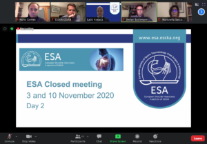 2020, Nov 3rd & 10th. ESA-ESSKA Closed Meeting