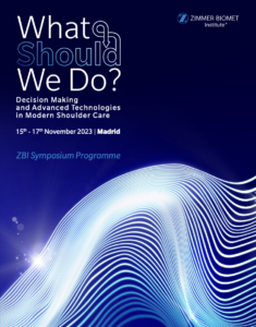 2023, Nov 15-17th. ZBI Shoulder Symposium. Madrid, Spain.