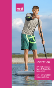 2024, June 13-15. 21st MEDI European Sport Orthopaedic Symposium. Estepona, Spain.